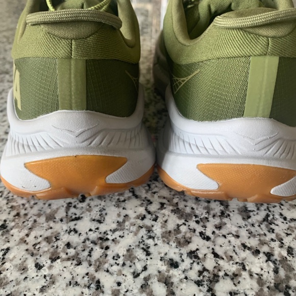 Hoka Avocado/Harbor Mist Transport Mens Lifestyle Shoes - Picture 6 of 12